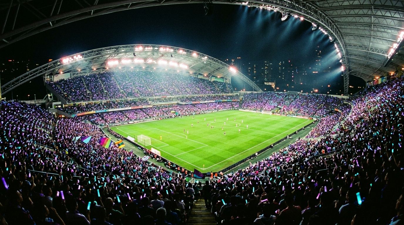 Live football stadium on IPTV